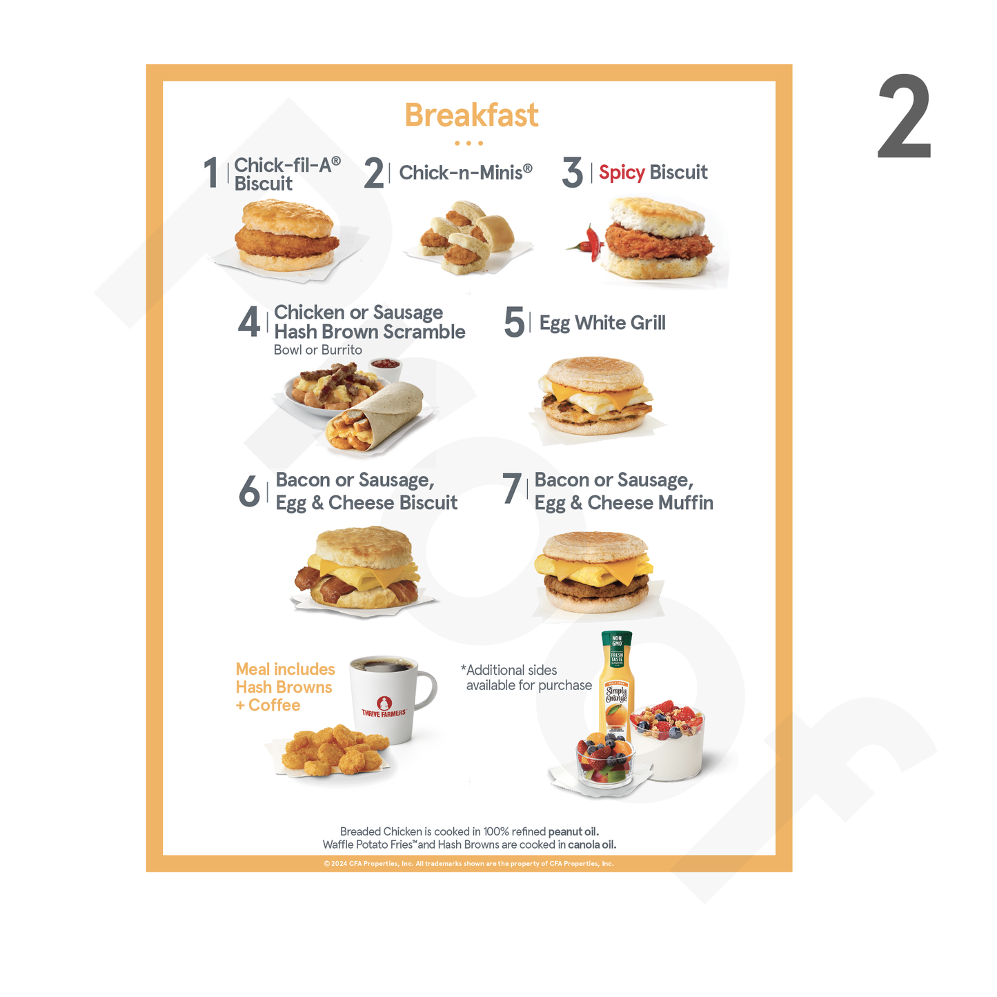Pre-Sell Menu (Set - 2 Boards)