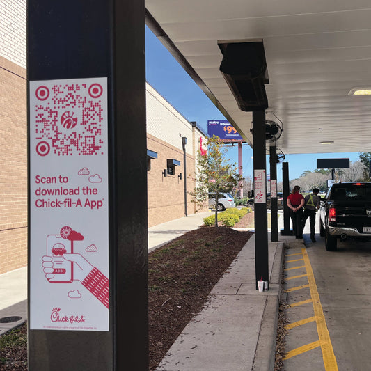 Drive-Thru Pole Magnets - Promote Mobile Full Design